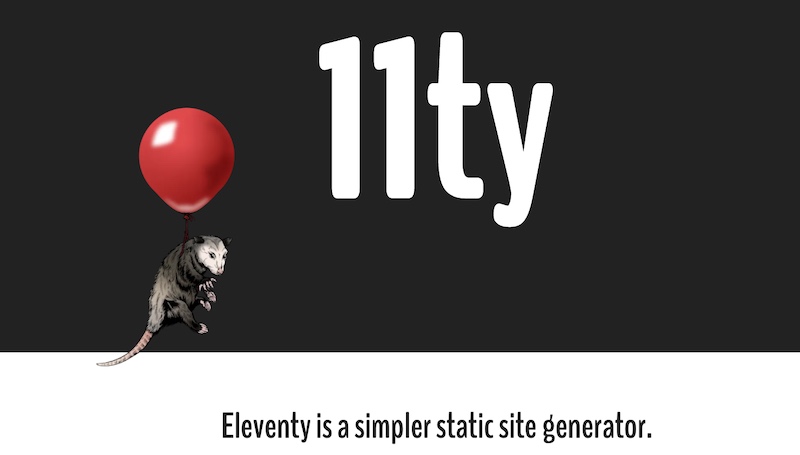 Eleventy es un generador de sitios web estáticos basado en JavaScript